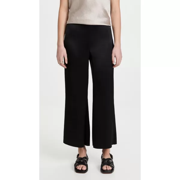 Vince Womens Satin Wide Flair PantBlack