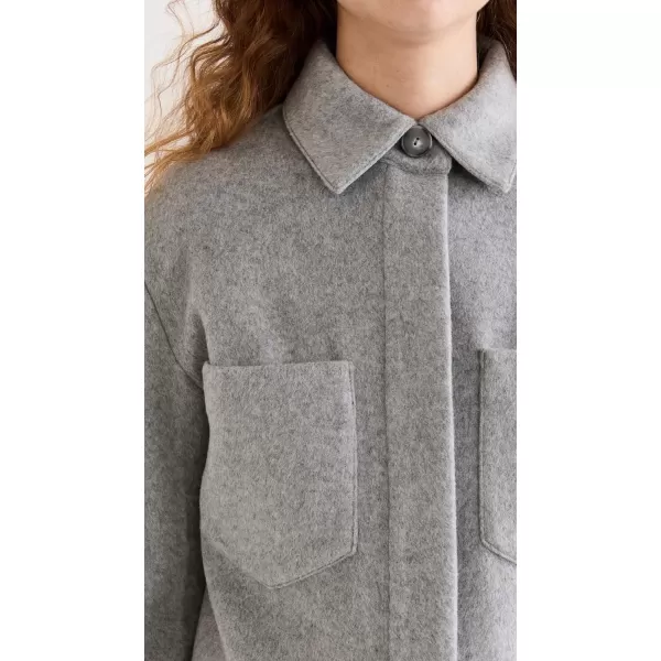 Vince Womens Shirt JacketMed H Grey