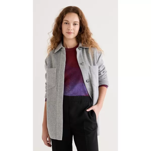 Vince Womens Shirt JacketMed H Grey