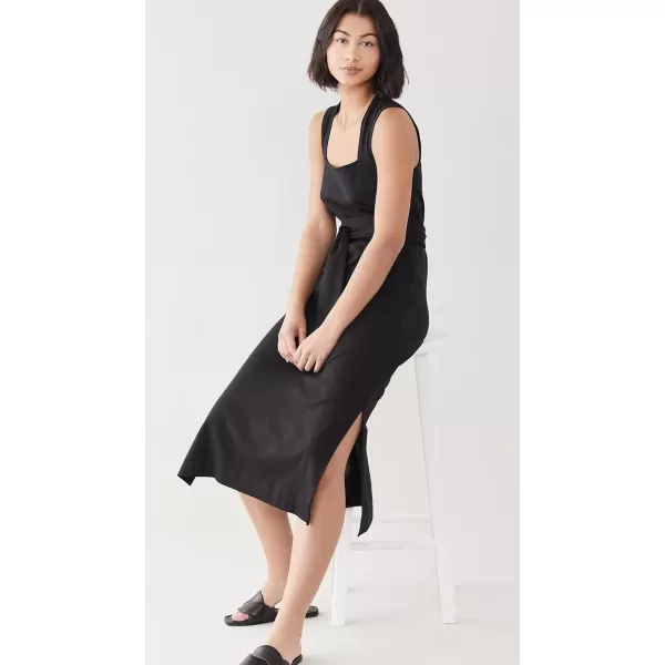 Vince Womens Sleeveless Wrap DressBlack