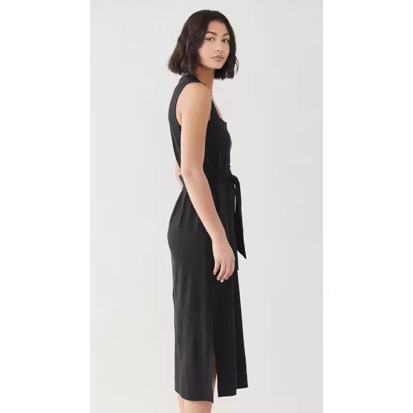 Vince Womens Sleeveless Wrap DressBlack