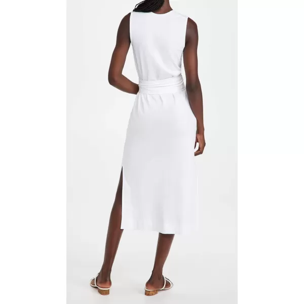 Vince Womens Sleeveless Wrap DressOptic White