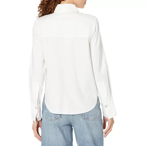 Vince Womens Small Long Sleeve ShirtOptic White