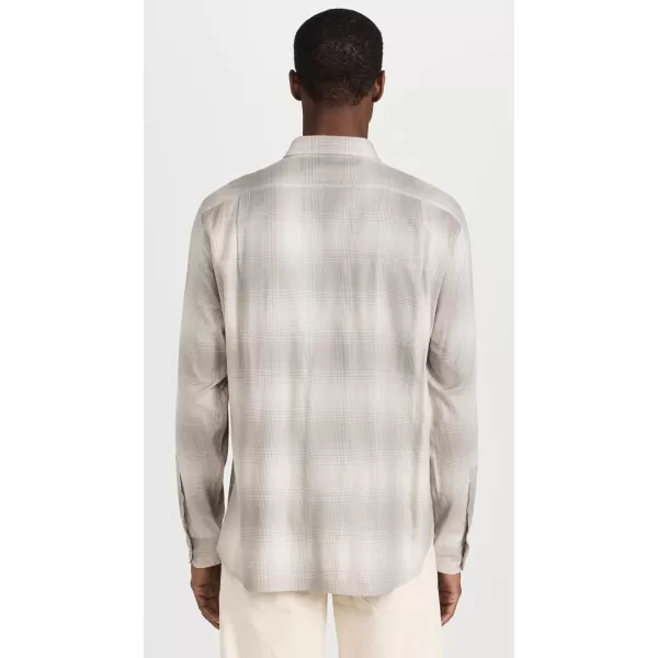 Vince mens Forest Shadow Plaid LSStone BeachDune Grey