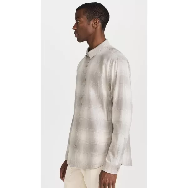 Vince mens Forest Shadow Plaid LSStone BeachDune Grey