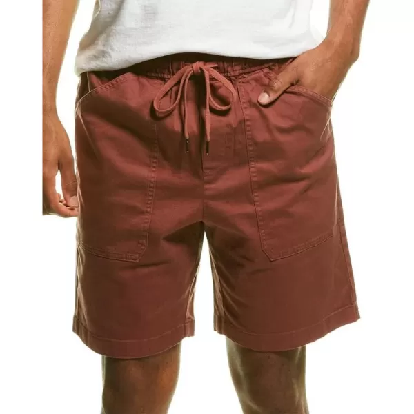 Vince Mens Canvas Garment Dye ShortDk Burnt Fig