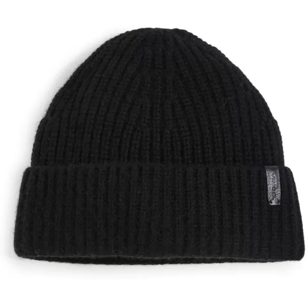 Vince Mens Cashmere Blend Shaker Stitch Knit HatBlack