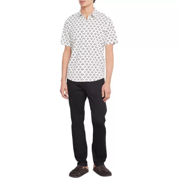 Vince Mens Geo Floral Printed SS Button DownBoneCoastal