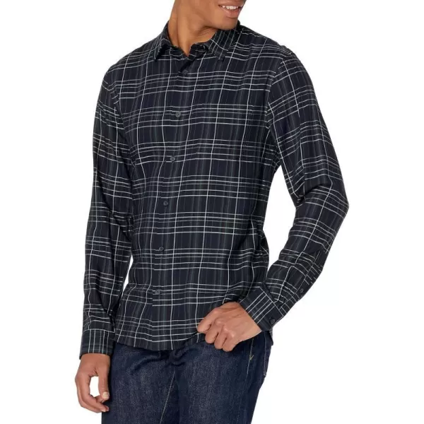 Vince Mens Hidden Valley Plaid Long SleeveCoastal