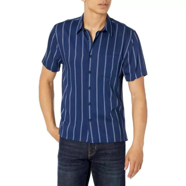 Vince Mens Pacifica Stripe SSRoyal BlueCobalt