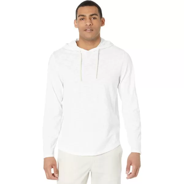 Vince Mens Slub Popover HoodieOptic White