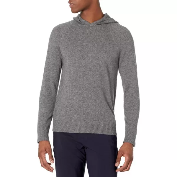 Vince Mens Wool Cashmere Pullover HoodieMedium Heather Grey