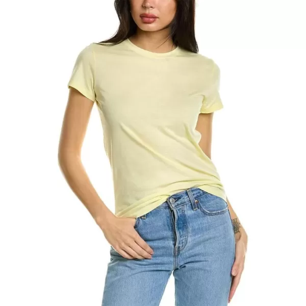 Vince Womens Essential CrewPale Lemon