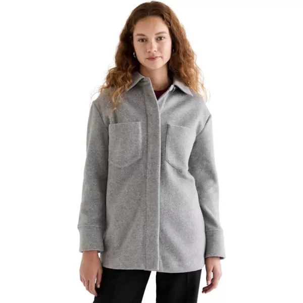 Vince Womens Shirt JacketMed H Grey