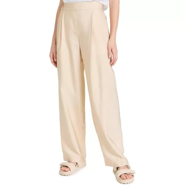 Vince Womens Straight Leg Pull On PantsPale Sand