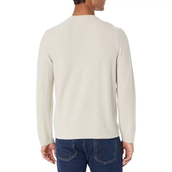 Vince Mens Boiled Cashmere Long Sleeve CrewDesert Sand