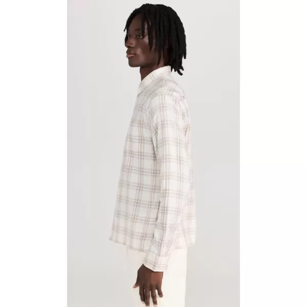 Vince Mens Castello Plaid ShirtH DoveEarthenware