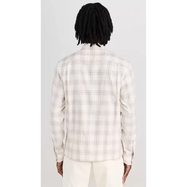 Vince Mens Castello Plaid ShirtH DoveEarthenware