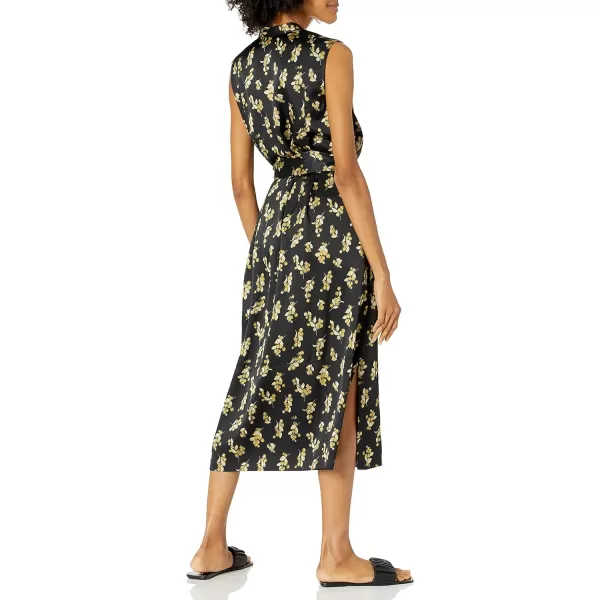 Vince Womens Dandelion Popover DressBlackBalm