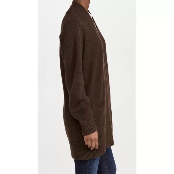 Vince Womens Raglan Sleeve CardiganHeather Brownstone