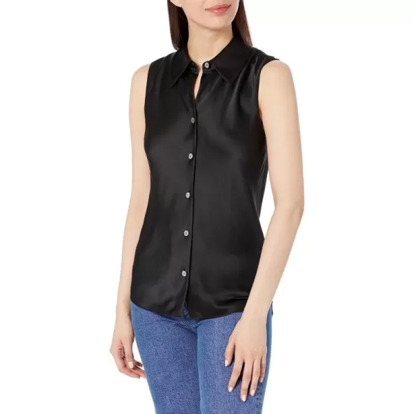 Vince Womens Slvls Bias ShirtBlack