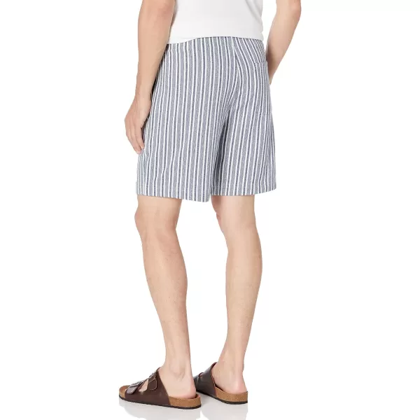 Vince Mens Cabana Stripe Pull on ShortTwilight BlueOff White