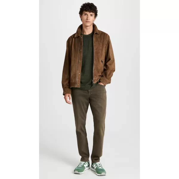 Vince Mens Drapey Rayon LS CrewH Moss Green