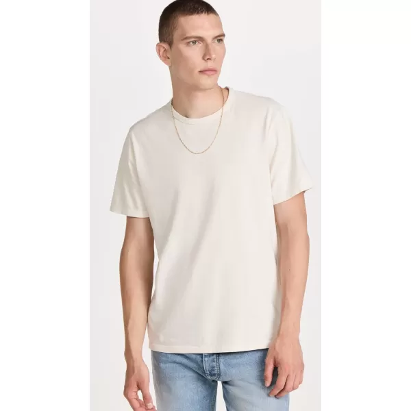 Vince Mens Garment Dye SS CrewBone