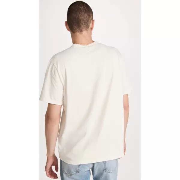 Vince Mens Garment Dye SS CrewBone