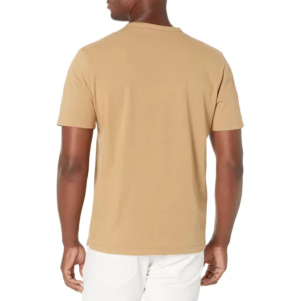 Vince Mens Garment Dye SS CrewNew Camel