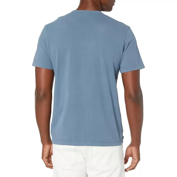 Vince Mens Garment Dye SS CrewWashed Malibu Water