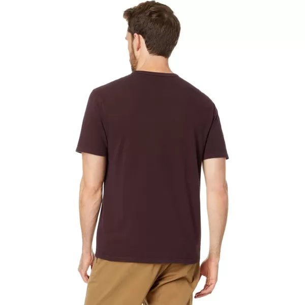 Vince Mens Garment Dye SS CrewWashed Pinot Vino