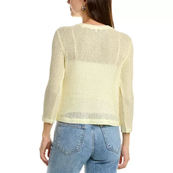 Vince Womens Bracelet Crew SweaterPale Lemon