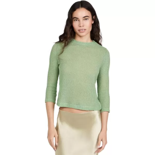 Vince Womens Bracelet Crew SweaterPistachio