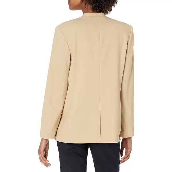 Vince Womens Collarless BlazerStraw