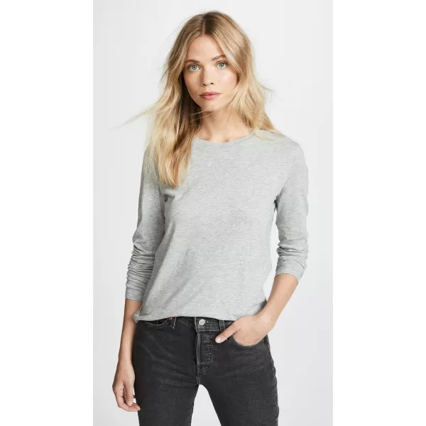 Vince Womens Essential Long Sleeve CrewH Grey