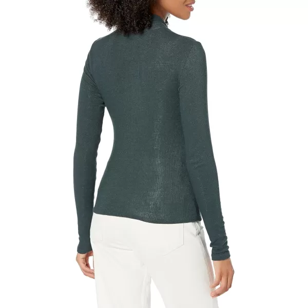 Vince Womens LS Fixed Wrap TopAzurine