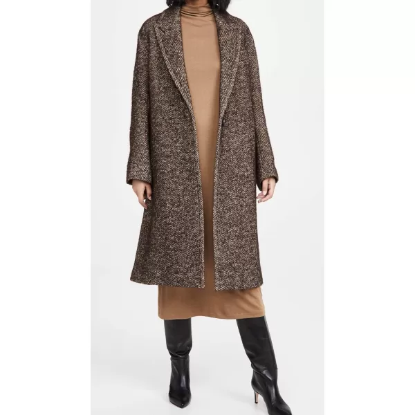 Vince Womens Twill CoatChocolate