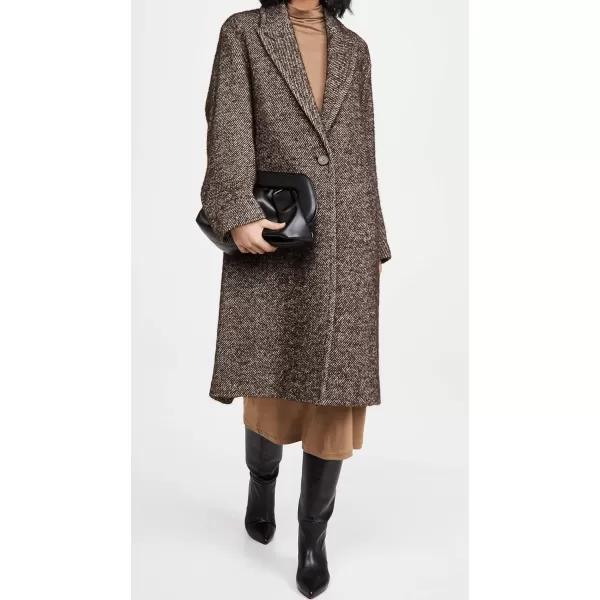 Vince Womens Twill CoatChocolate