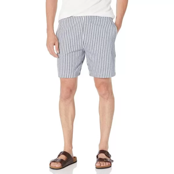 Vince Mens Cabana Stripe Pull on ShortTwilight BlueOff White