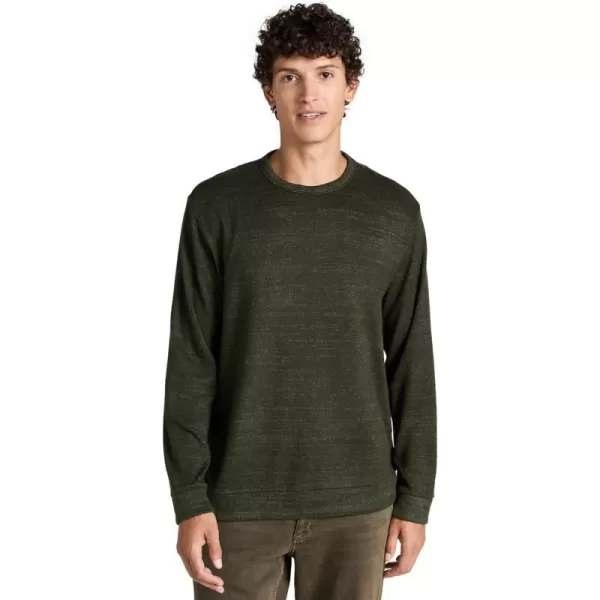 Vince Mens Drapey Rayon LS CrewH Moss Green