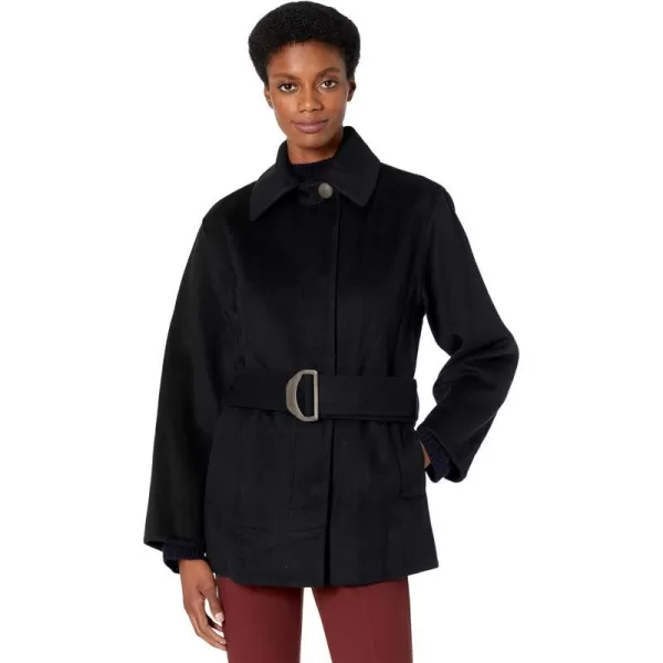 Vince Womens Brushed Wool Belted JacketBlack