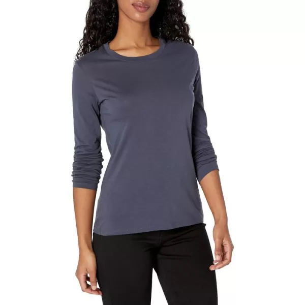 Vince Womens Essential Long Sleeve CrewDark Marina