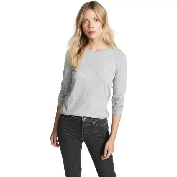 Vince Womens Essential Long Sleeve CrewH Grey