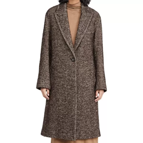 Vince Womens Twill CoatChocolate