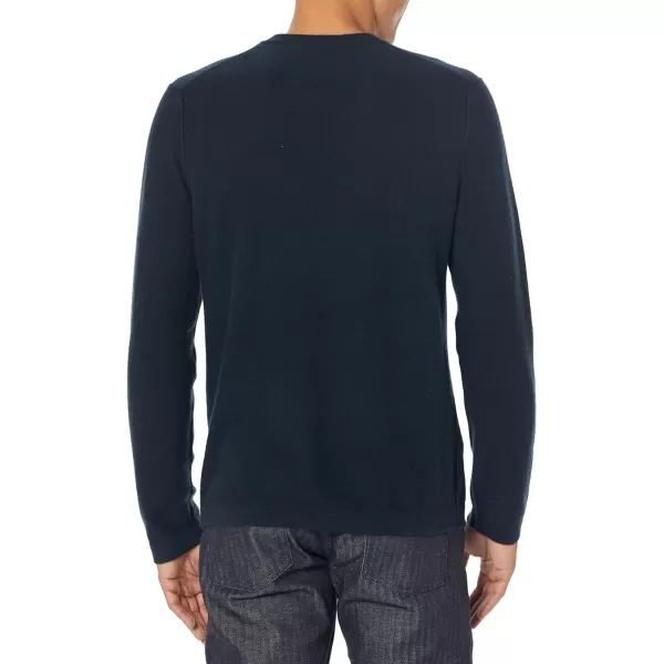 Vince Mens Boiled Cashmere LS CrewCoastal Blue