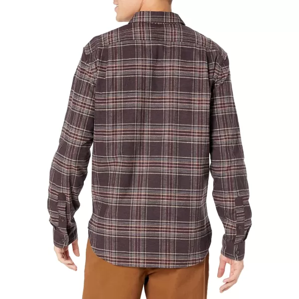 Vince Mens Cabrillo Plaid LSDk Deep Wine