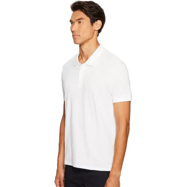 Vince Mens Classic Slub PoloWhite