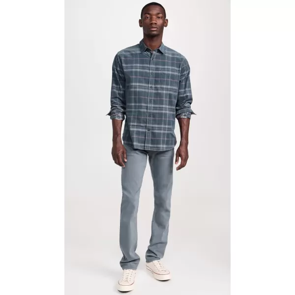 Vince Mens Corduroy Plaid LSIris BlueChalk Pink