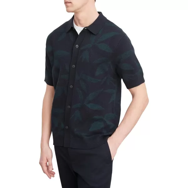 Vince Mens Floral Jacquard SS Button DownVince Mens Floral Jacquard SS Button Down